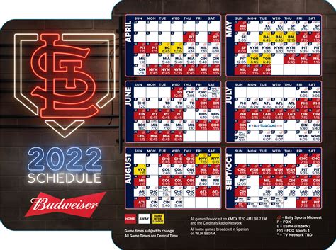st louis cardinals giveaway 2022.